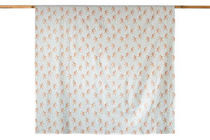 Monkeys on Bamboo Flat Sheet-  Peach Apricot