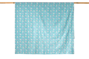 Dancing Unicorns Flat Sheet- Blueberry